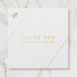 Bridget Geometrische Moderne Hochzeit Geschenkanhänger