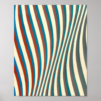 Bridget Riley abstrakte Malerei Poster