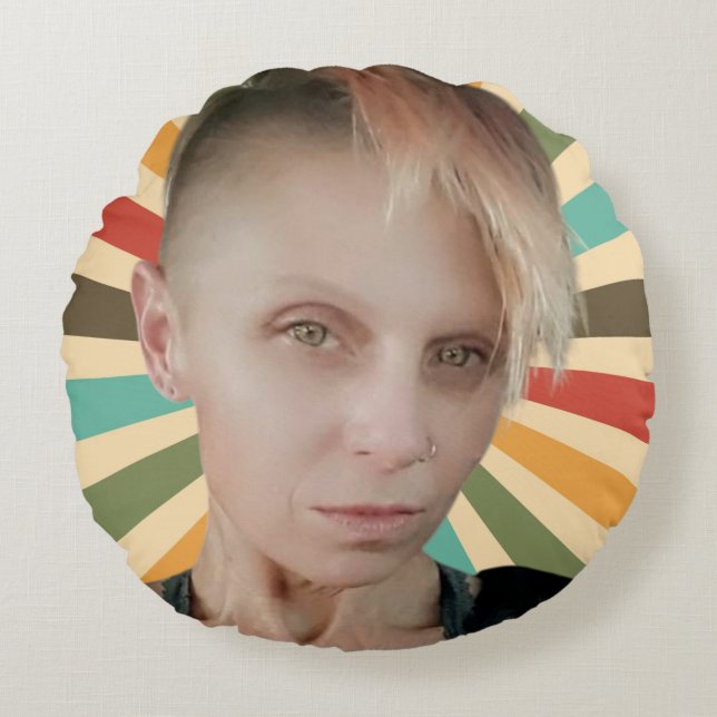 Bridget Round Pillow Rundes Kissen (Vorderseite)