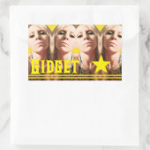 Bridget Yellow Star Aufkleber (Tasche)