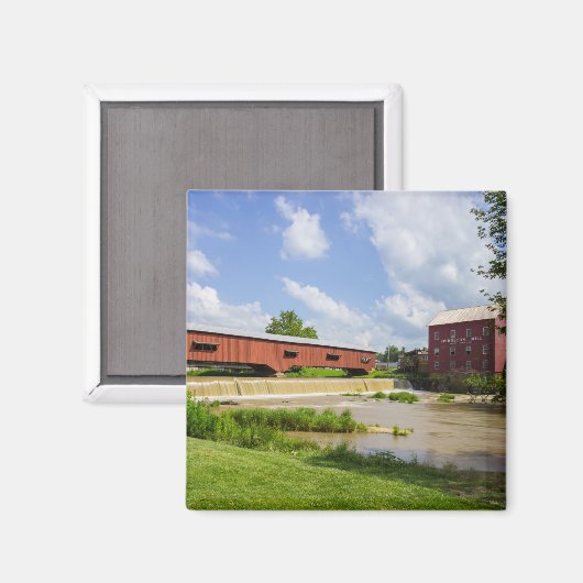 Bridgeton Bridge and Mill Magnet (Vorderseite/Rückseite)
