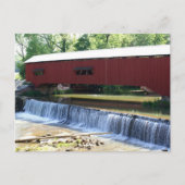 Bridgeton Covered Bridge Postkarte (Vorderseite)