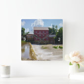 Bridgeton Mill Wall Clock Quadratische Wanduhr (Zuhause)
