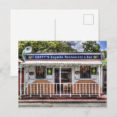 Bridgetown Barbados Bar Postkarte (Vorne/Hinten)
