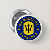 Bridgetown Barbados Button (Vorne & Hinten)