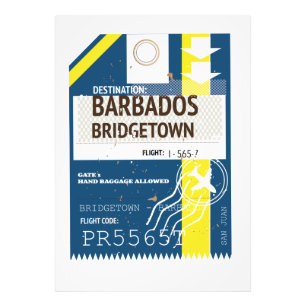 Bridgetown Barbados Fahrkarte Fotodruck