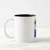 Bridgetown Barbados Fahrkarte Zweifarbige Tasse (Links)