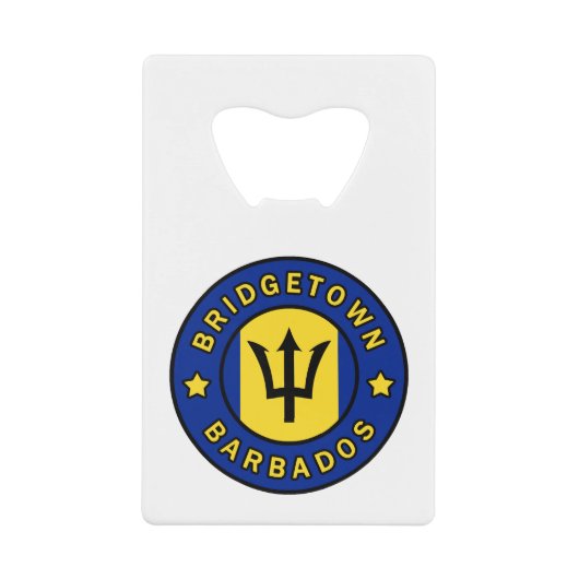 Bridgetown Barbados Geldbeutel Flaschenöffner (Vorderseite)