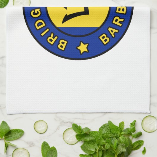 Bridgetown Barbados Geschirrtuch (Gefaltet)