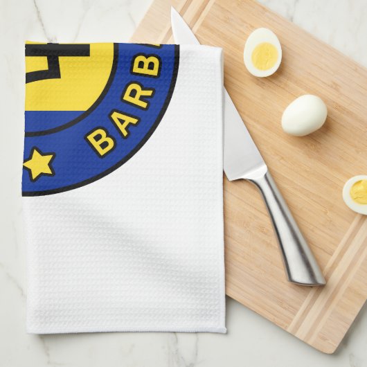 Bridgetown Barbados Geschirrtuch (Viertel Falte)