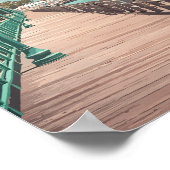 Bridgetown Barbados Illustration Reisen Poster (Ecke)