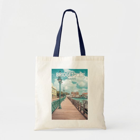 Bridgetown Barbados Illustration Reisen Tragetasche (Vorne)