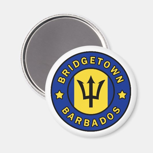 Bridgetown Barbados Magnet (Vorderseite/Rückseite)