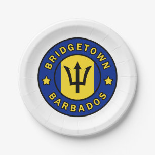 Bridgetown Barbados Pappteller