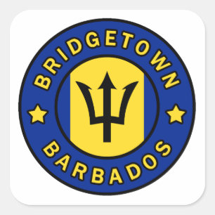 Bridgetown Barbados Quadratischer Aufkleber