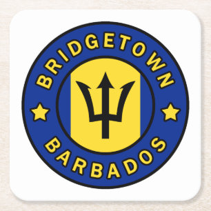 Bridgetown Barbados Rechteckiger Pappuntersetzer