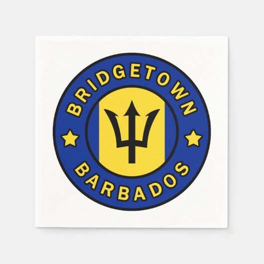 Bridgetown Barbados Serviette (Vorderseite)