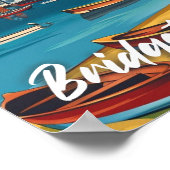 Bridgetown Barbados Vintag Berühmter Reiseort Poster (Ecke)