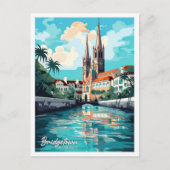 Bridgetown Barbados Vintage Reise Postkarte (Vorderseite)