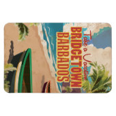 Bridgetown, Barbados Vintage Travel Poster Magnet (Horizontal)
