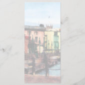 Bridgetown Barbados Wedding Menu Menükarte (Rückseite)