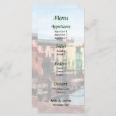 Bridgetown Barbados Wedding Menu Menükarte (Vorne/Hinten)