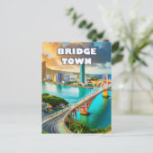 Bridgetown, jewel of the Caribbean Postkarte (Stehend Vorderseite)