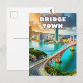 Bridgetown, jewel of the Caribbean Postkarte (Vorne/Hinten)