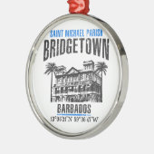 Bridgetown Silbernes Ornament (Links)