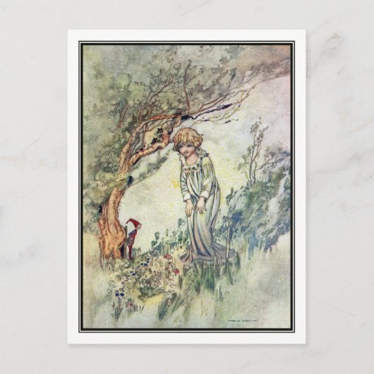 Bridget's Fairies von Charles Robinson Postkarte (Vorderseite)