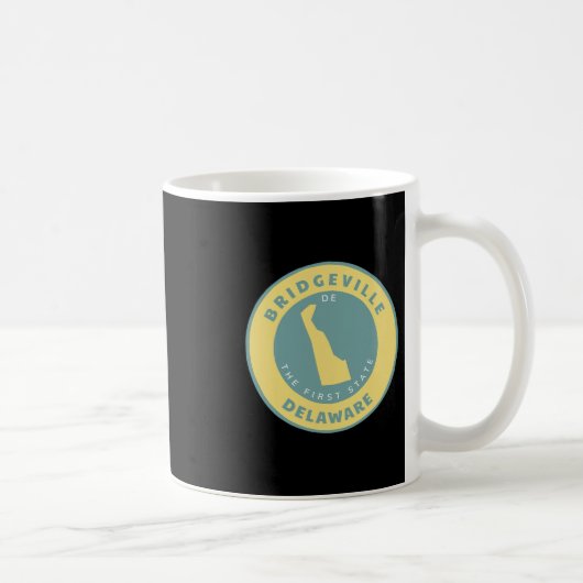 Bridgeville Delaware De Flag Badge Roundlet Souven Kaffeetasse (Rechts)