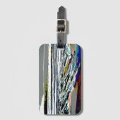 Bridgewater N.S. Riser's Beach Abstract print art Gepäckanhänger (Vorderseite Vertikal)