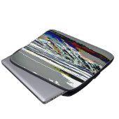 Bridgewater N.S. Riser's Beach Abstract print art Laptopschutzhülle (Vorne Knopf)