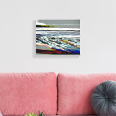 Bridgewater N.S. Riser's Beach Abstract print art Leinwanddruck (Insitu (Wohnzimmer))