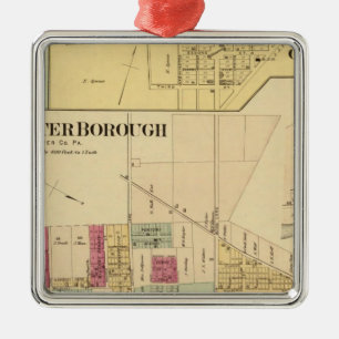 Bridgewater Stadt mit Shippingport Silbernes Ornament