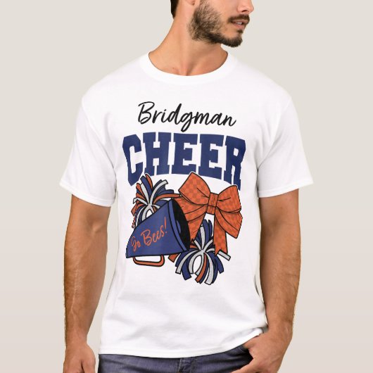 Bridgman Cheer Checkered Bow T-Shirt (Vorderseite)