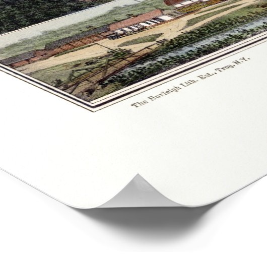 Bridgton, ME Panoramic Map - 1888 Poster (Ecke)