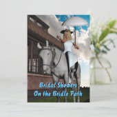 Bridle Brautparty Einladung (Stehend Vorderseite)