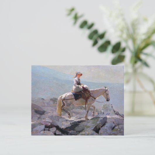 Bridle Path White Mountains Winslow Homer Postkarte (Stehend Vorderseite)