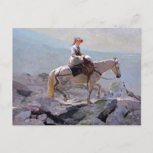 Bridle Path White Mountains Winslow Homer Postkarte (Vorderseite)