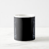 Bridled Black Stallion Face Kaffeetasse (Mittel)