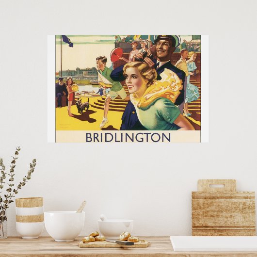 Bridlington_Vintage Travel Poster Artwork (Küche)
