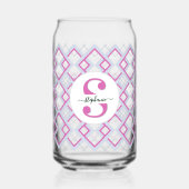 Bridmaid-Namensgeschenk für ihr Pink Dosenglas (Vorderseite)