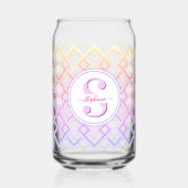 Bridmaid-Namensgeschenk für ihr Pink Dosenglas (Rückseite)