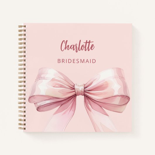 Bridmaid Rosa Bug Notizblock (Vorderseite)