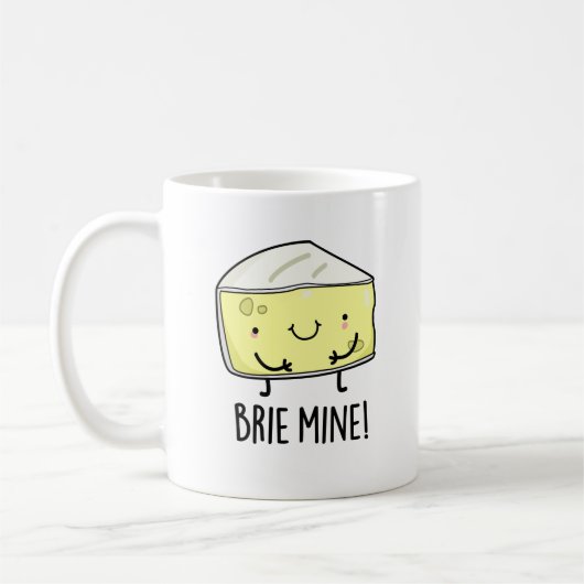 Brie Bergwerk Lustiger Käsewitz Kaffeetasse (Links)