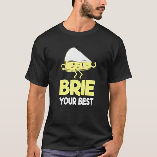 Brie Cheese Person Cheese Bauer Food Pub T-Shirt (Vorderseite)