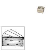 Brie Cheese Wedge Cheeses Food Cooking Briefmarke Gummistempel (Stempel)