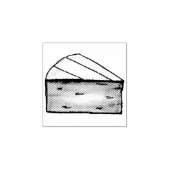 Brie Cheese Wedge Cheeses Food Cooking Briefmarke Gummistempel (Prägung)