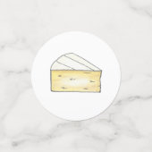 Brie French Cheese Degustation Wedge Cocktail Part Konfetti (Klein Vorderseite)